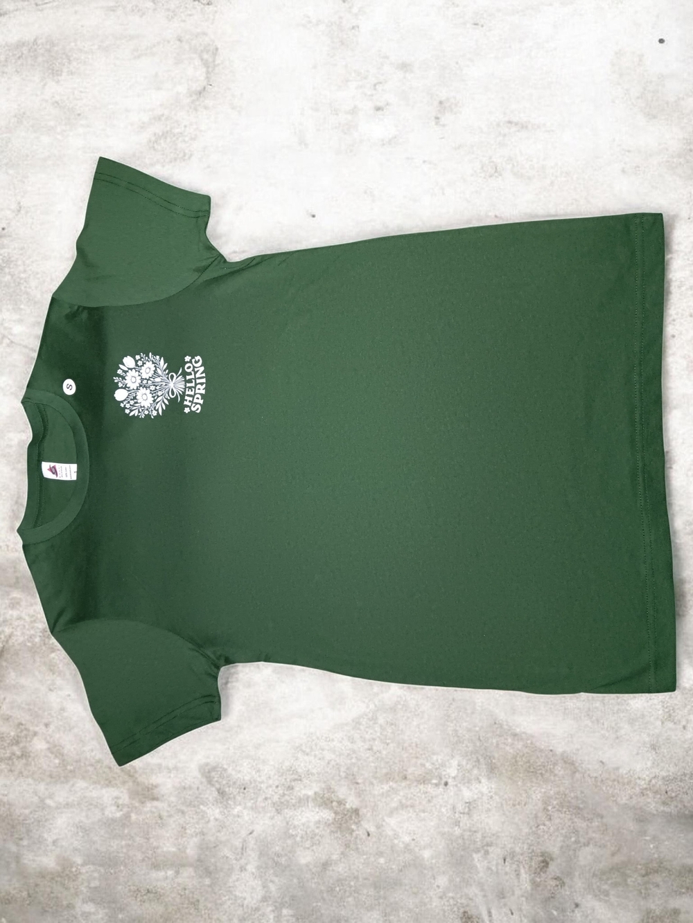 Forest Green Short Sleeve Graphic Tee - Size Small